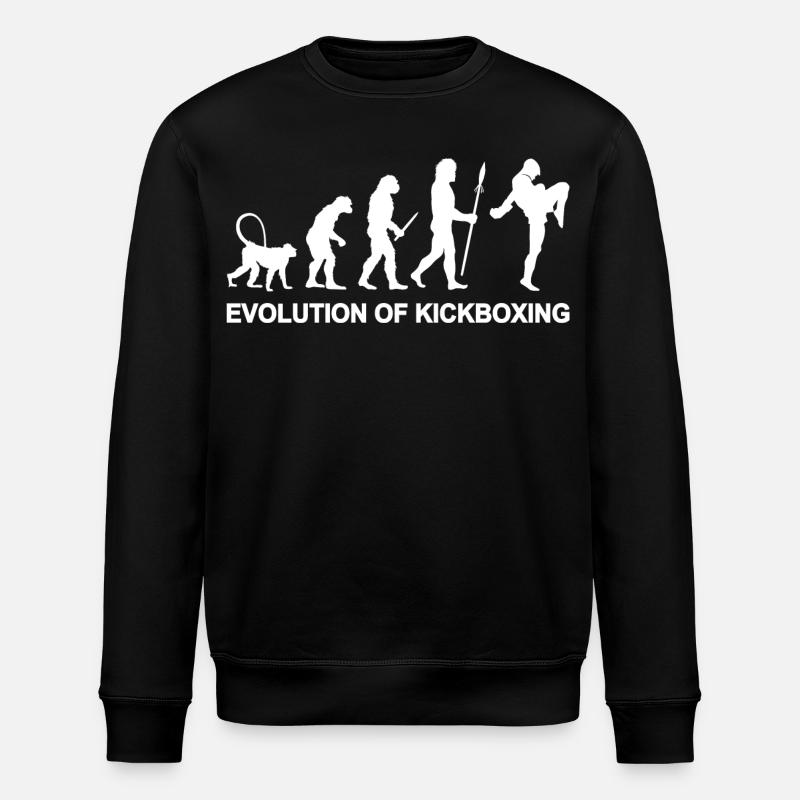 Entwicklung des Kickboxens - Stanley/Stella Unisex Bio-Sweatshirt ROLLER - Schwarz