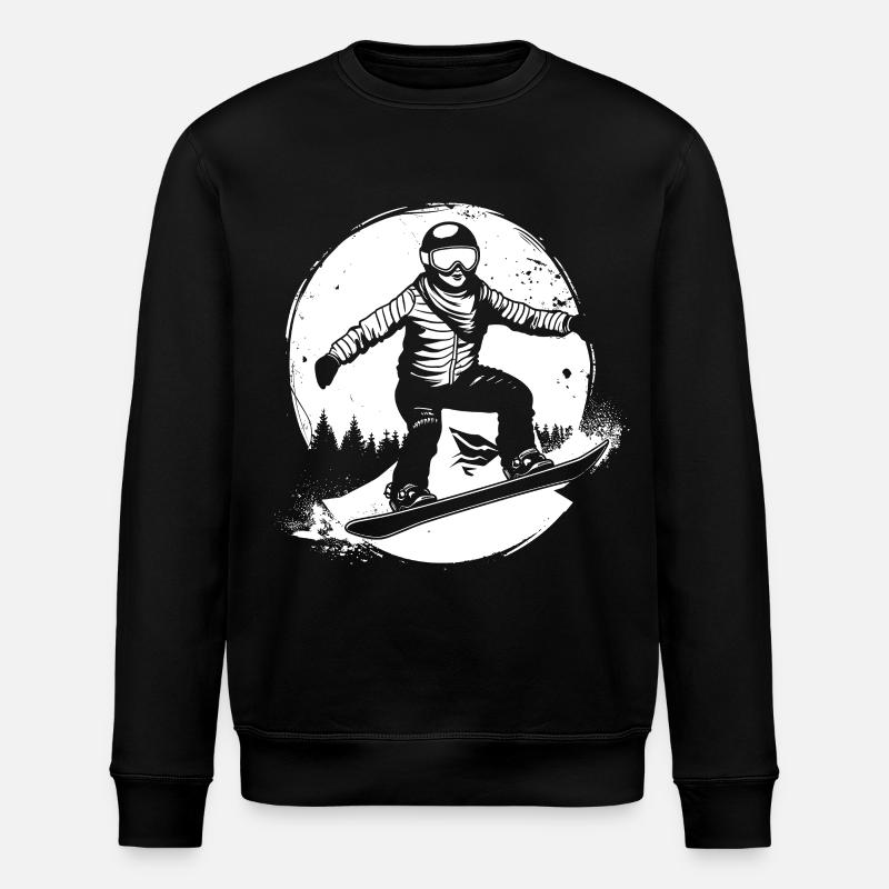 Dessin de snowboarder - Sweat bio ROLLER Stanley/Stella Unisexe - noir