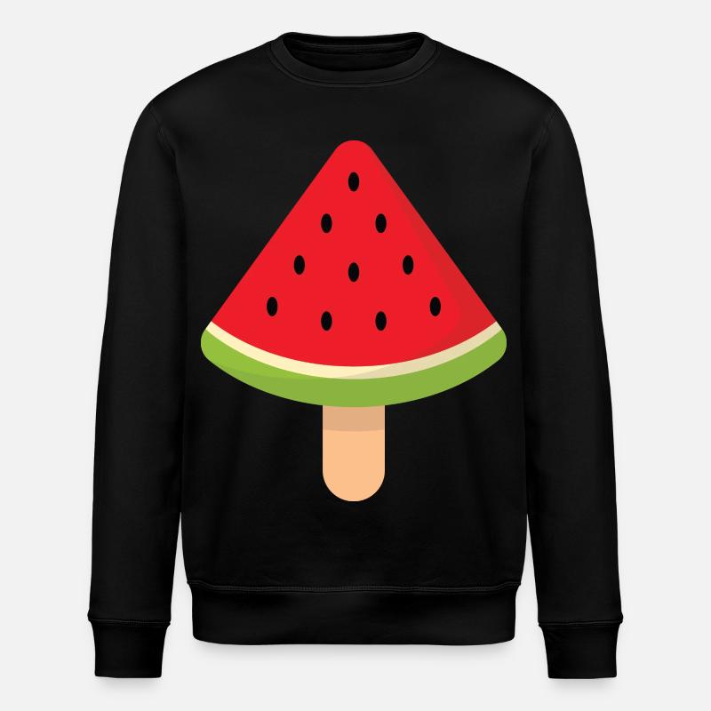 crème de pastèque - Sweat bio ROLLER Stanley/Stella Unisexe - noir