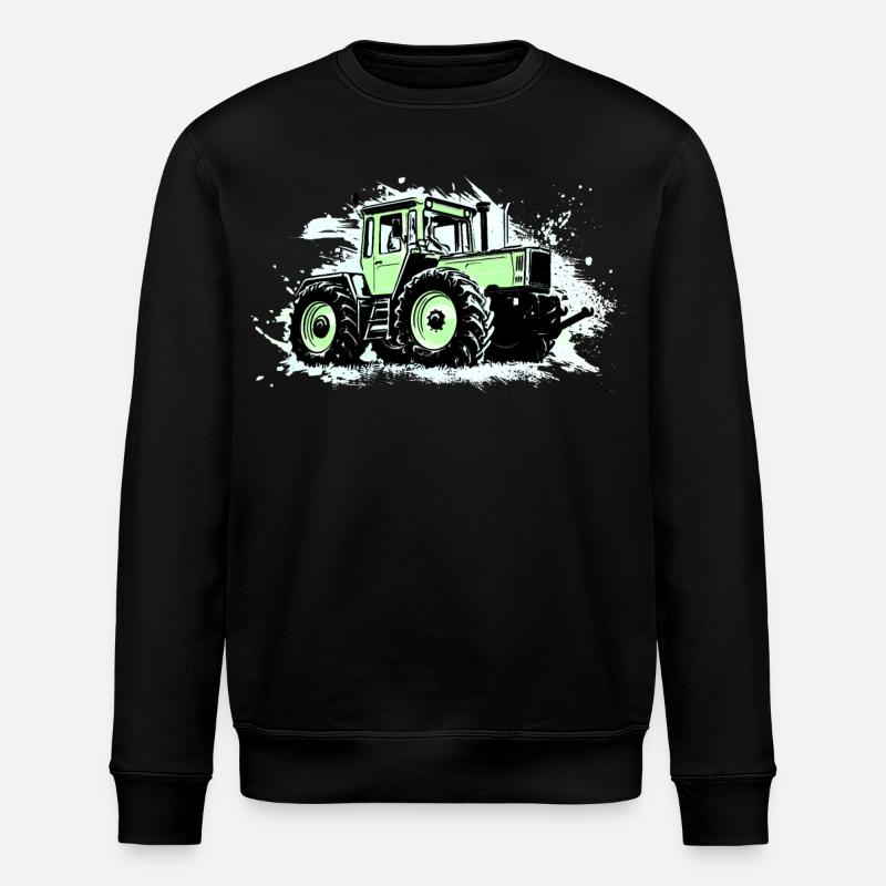 Green Tractor - MB-trac 1300 - Stanley/Stella ROLLER Unisex Organic Sweatshirt - black