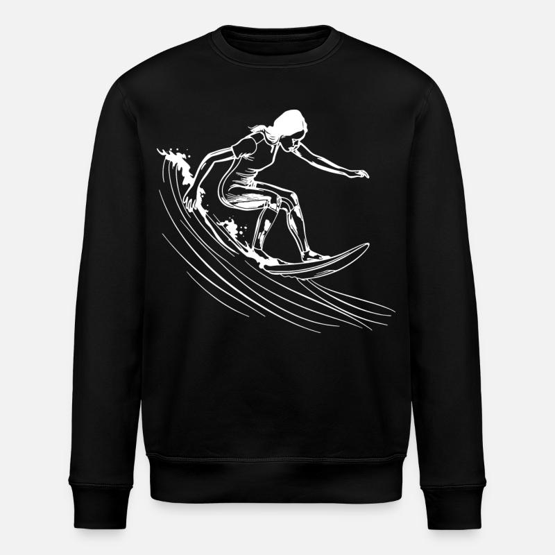 Surfeuses - Sweat bio ROLLER Stanley/Stella Unisexe - noir