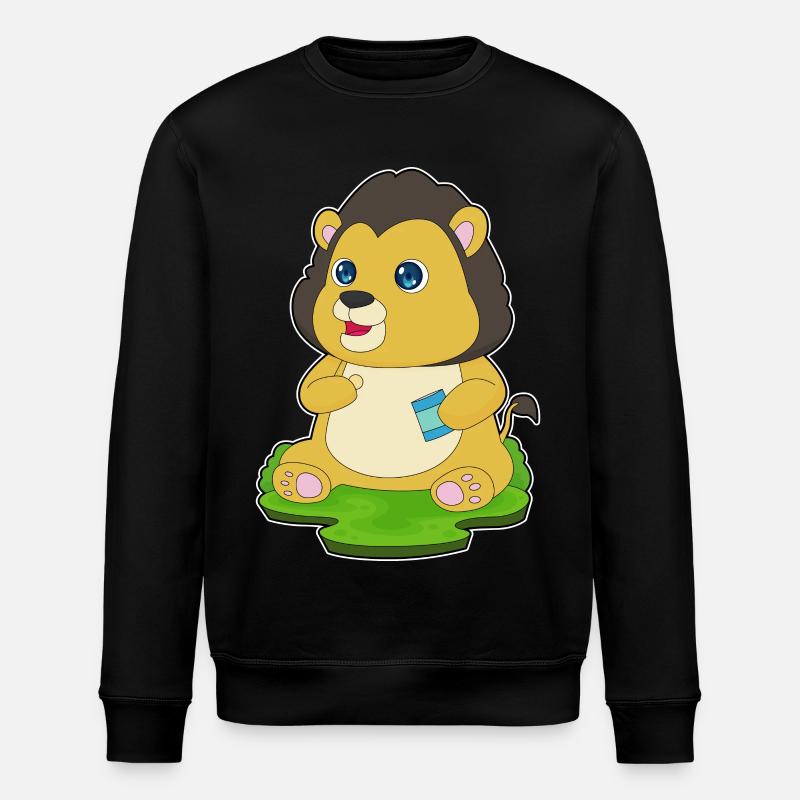 Croustilles Lion - Sweat bio ROLLER Stanley/Stella Unisexe - noir