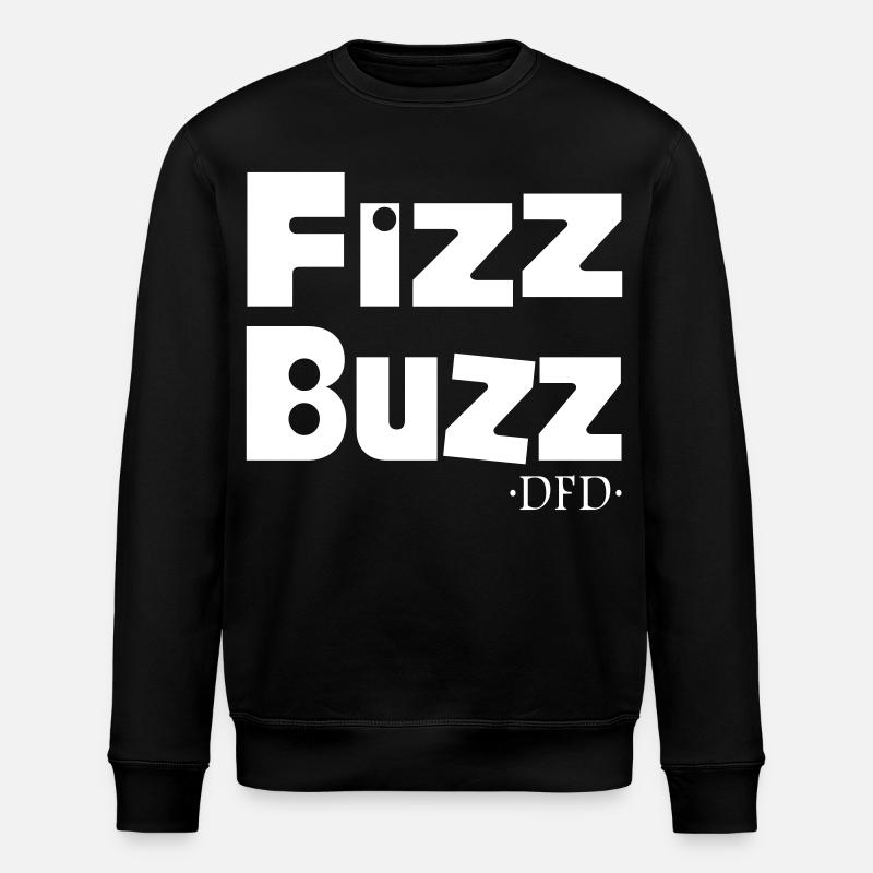 FizzBuzz Fizz Buzz - Stanley/Stella ROLLER Unisex Organic Sweatshirt - black