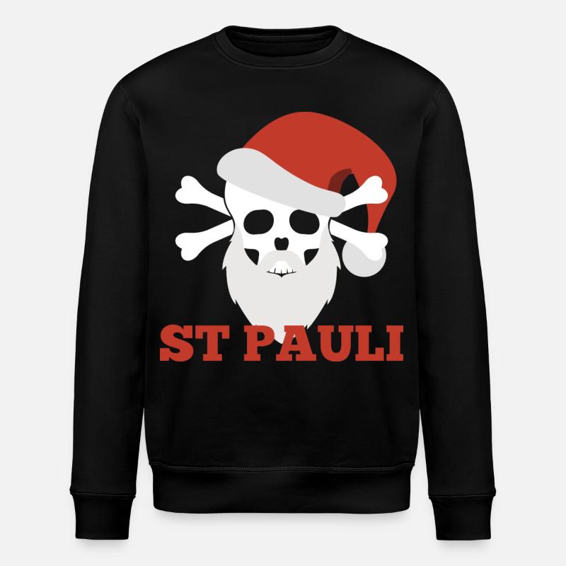 Sankt Pauli Weihnachten - Stanley/Stella Unisex Bio-Sweatshirt ROLLER - Schwarz