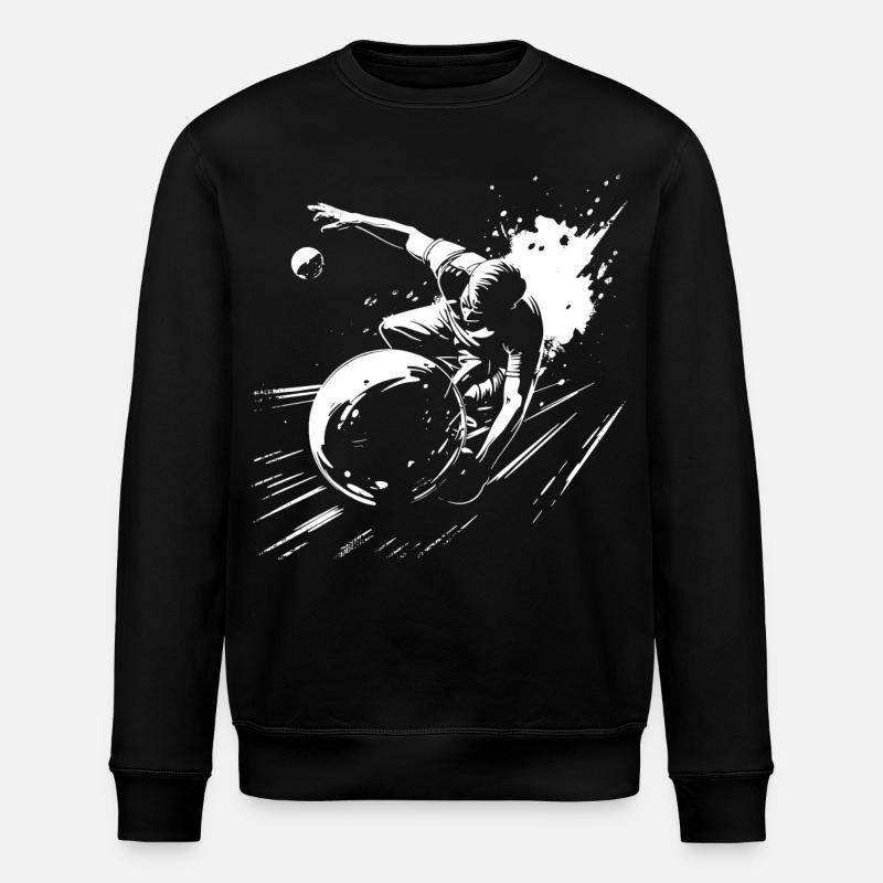 Bowling Graphics - Stanley/Stella ROLLER Unisex Organic Sweatshirt - black
