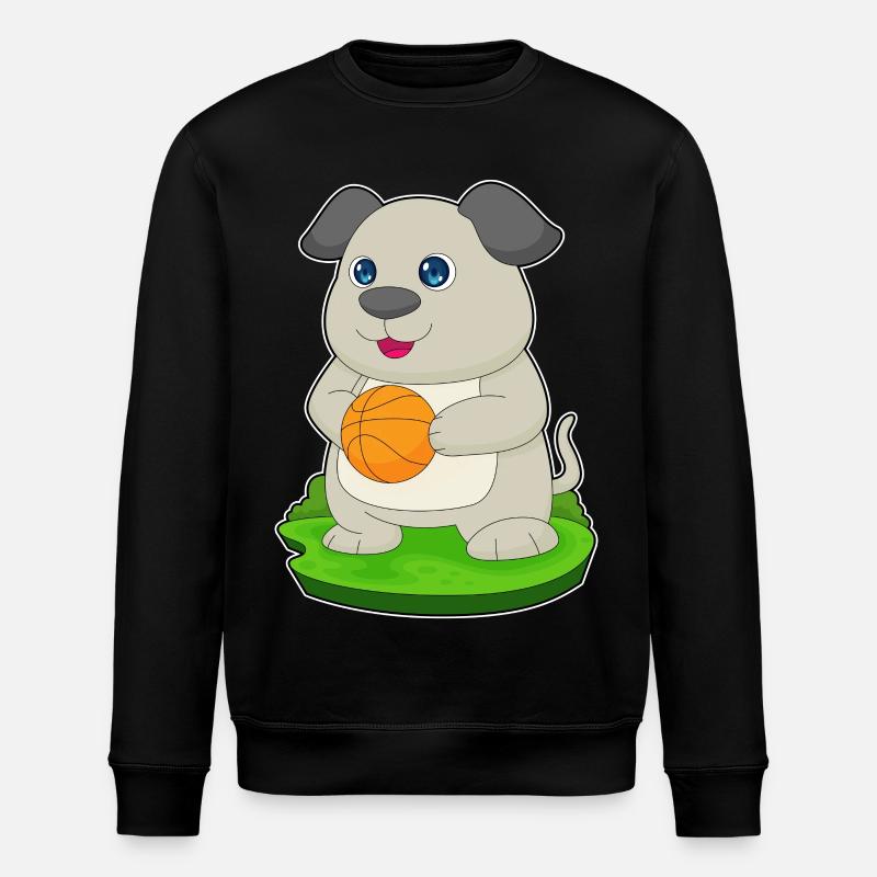 Chien Basketteur Basketteur - Sweat bio ROLLER Stanley/Stella Unisexe - noir