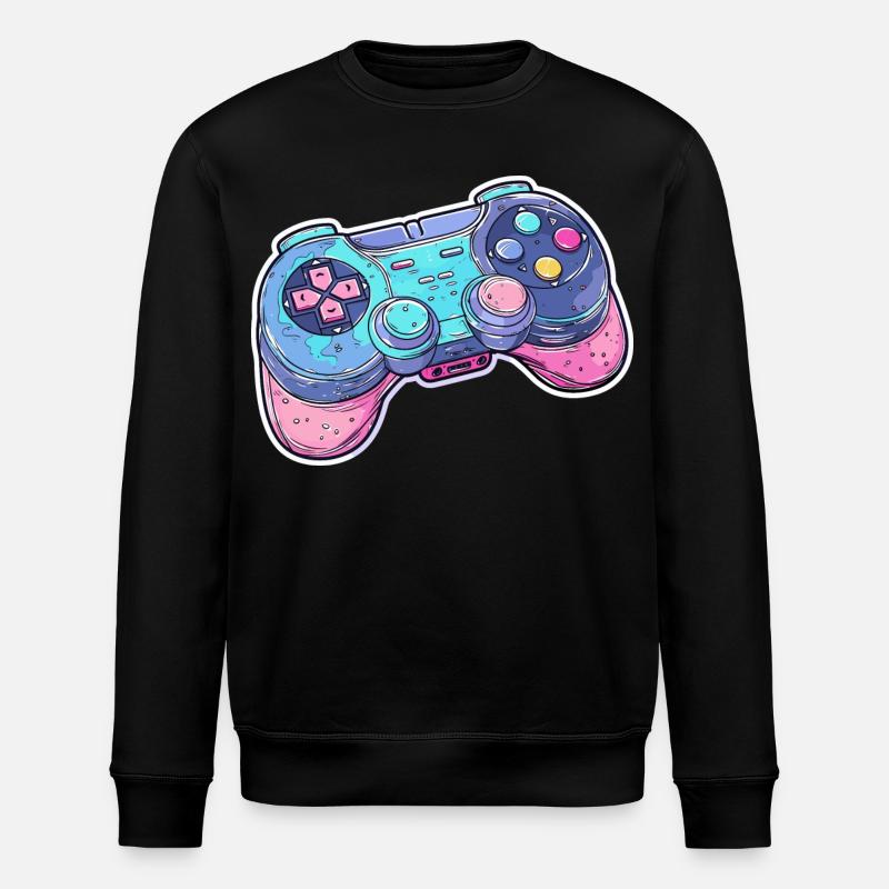 Graphismes de manette de jeu - Sweat bio ROLLER Stanley/Stella Unisexe - noir