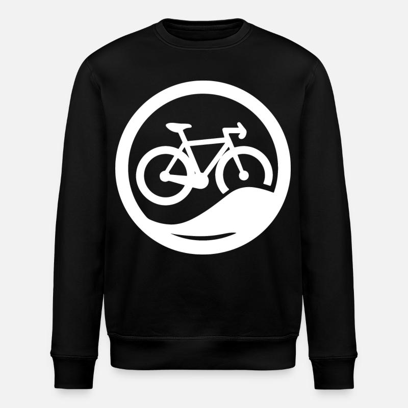 Fahrrad Zeichnung - Stanley/Stella Unisex Bio-Sweatshirt ROLLER - Schwarz