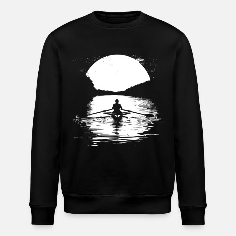 Graphismes d’aviron - Sweat bio ROLLER Stanley/Stella Unisexe - noir