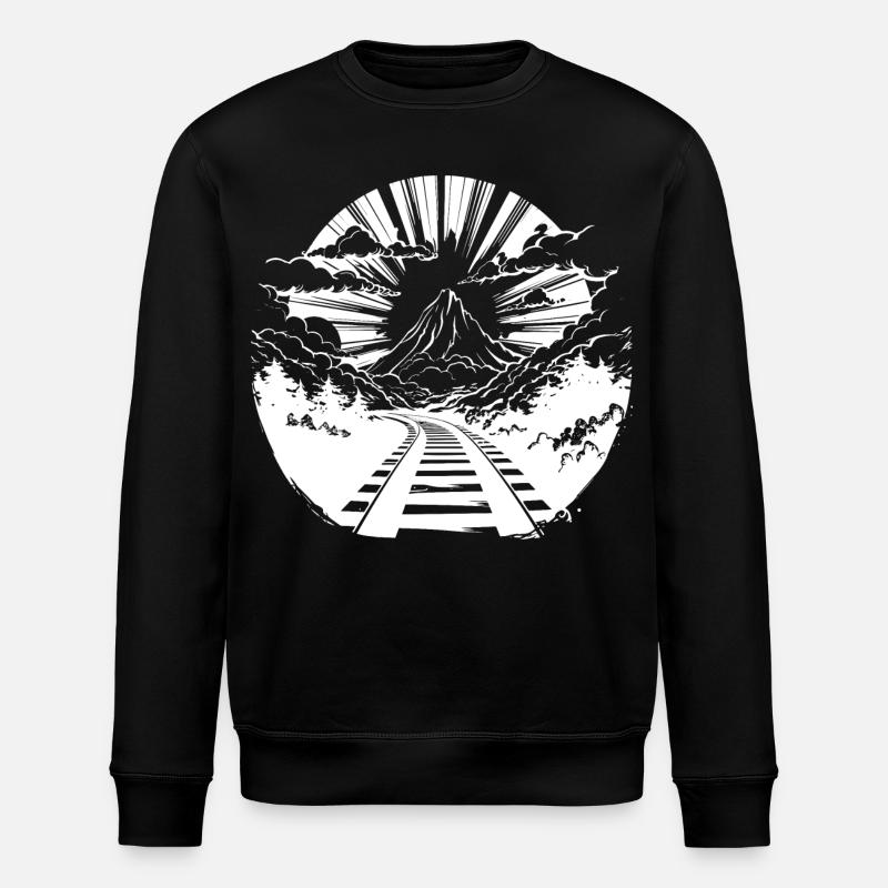 Graphique ferroviaire - Sweat bio ROLLER Stanley/Stella Unisexe - noir