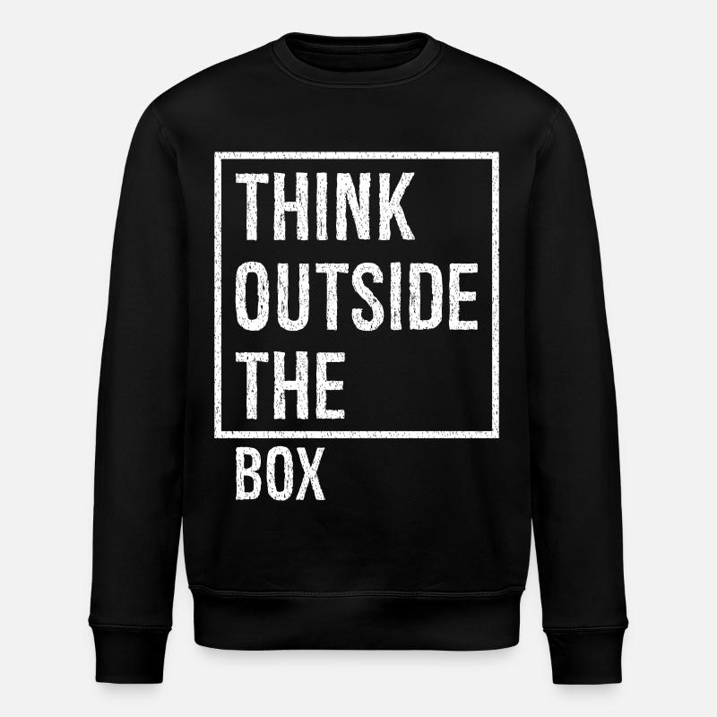 think outside the box - Stanley/Stella ROLLER Unisex Organic Sweatshirt - black