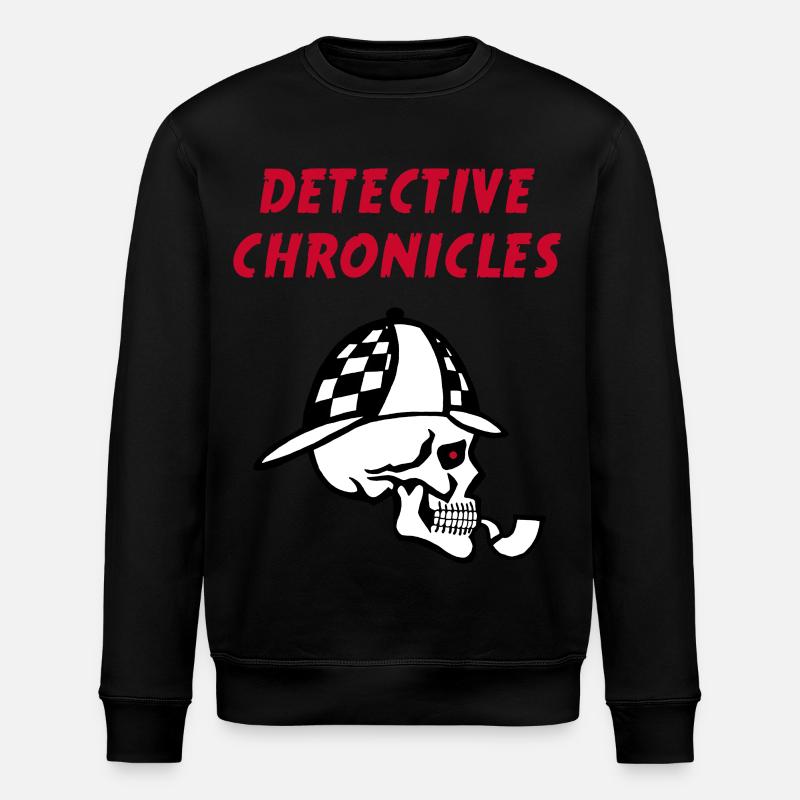 Crâne de détective - Sweat bio ROLLER Stanley/Stella Unisexe - noir