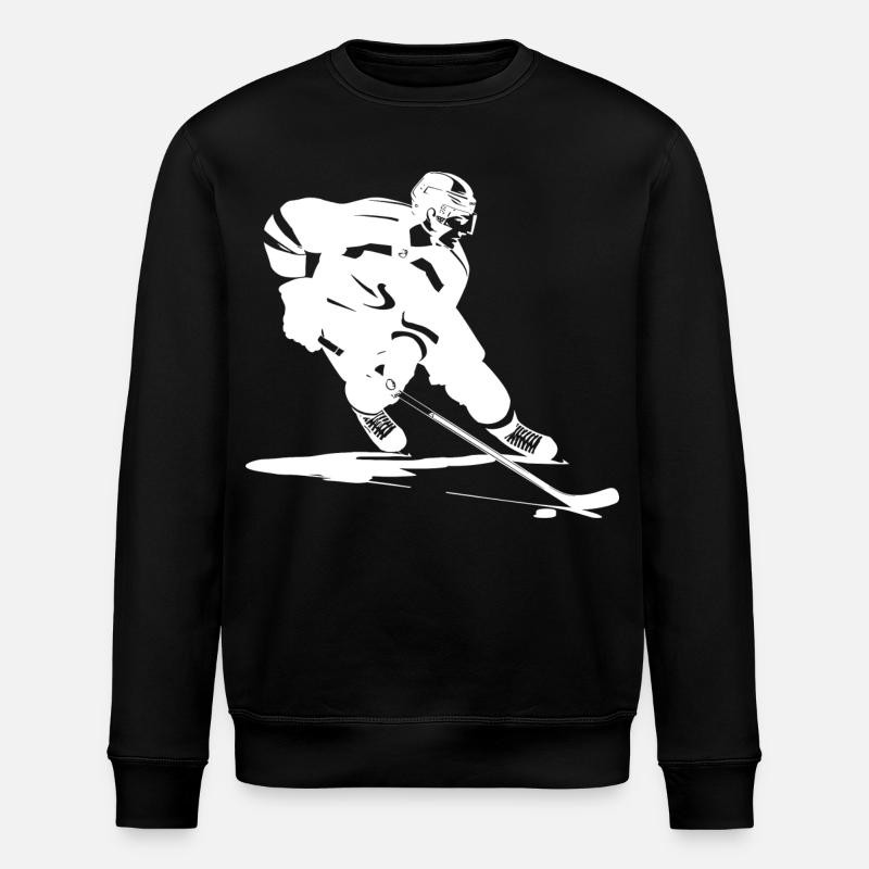 Eishockey Grafik - Stanley/Stella Unisex Bio-Sweatshirt ROLLER - Schwarz