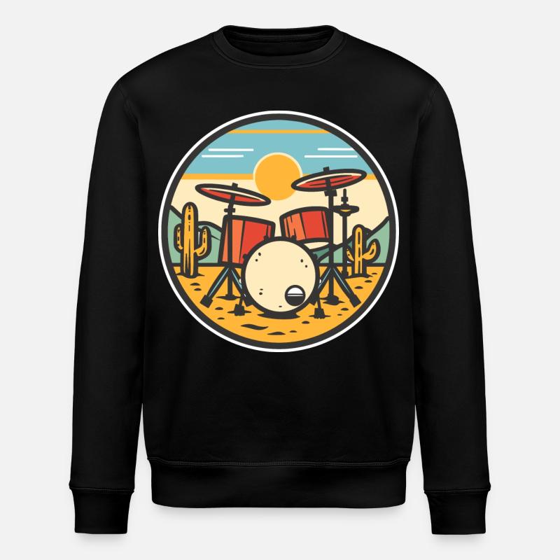 Trapset Comic Look - Stanley/Stella ROLLER Unisex Organic Sweatshirt - black