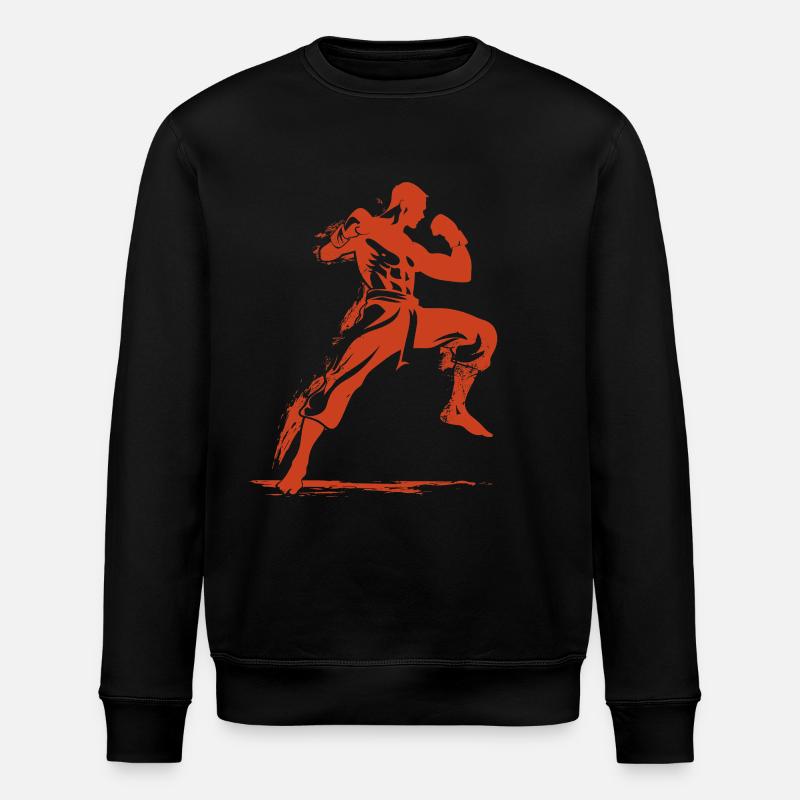 Oldschool Kickboxer - Stanley/Stella Unisex Bio-Sweatshirt ROLLER - Schwarz