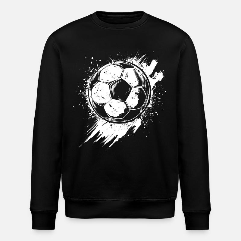 Fußball Graffiti - Stanley/Stella Unisex Bio-Sweatshirt ROLLER - Schwarz