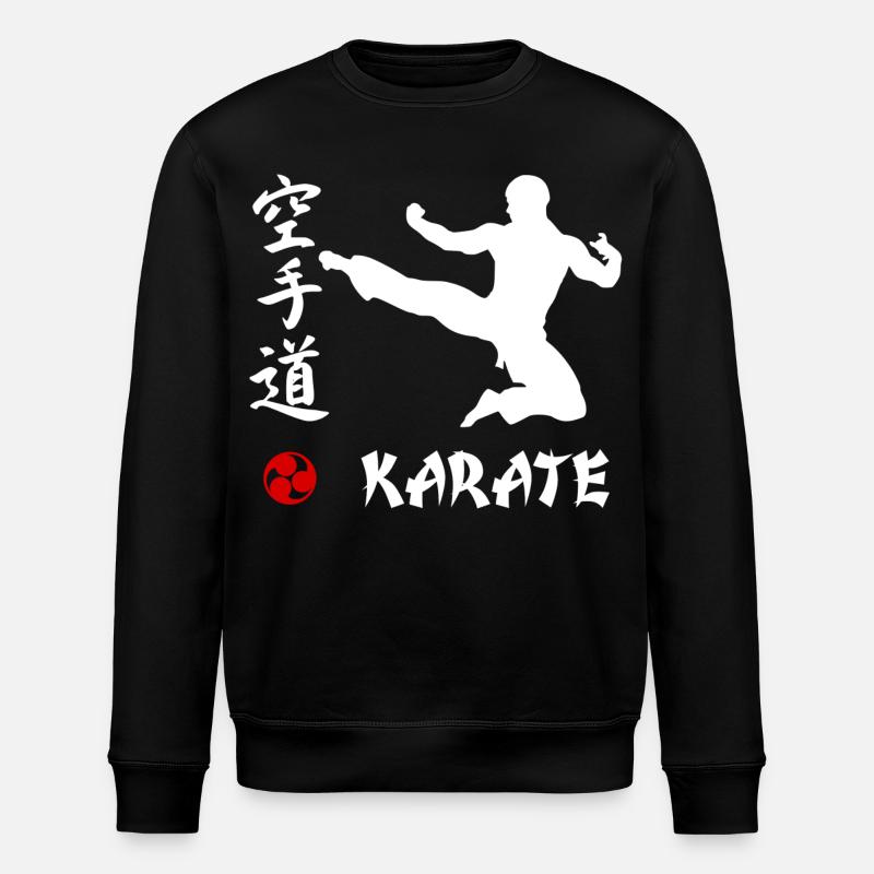 Karaté blanc - Sweat bio ROLLER Stanley/Stella Unisexe - noir