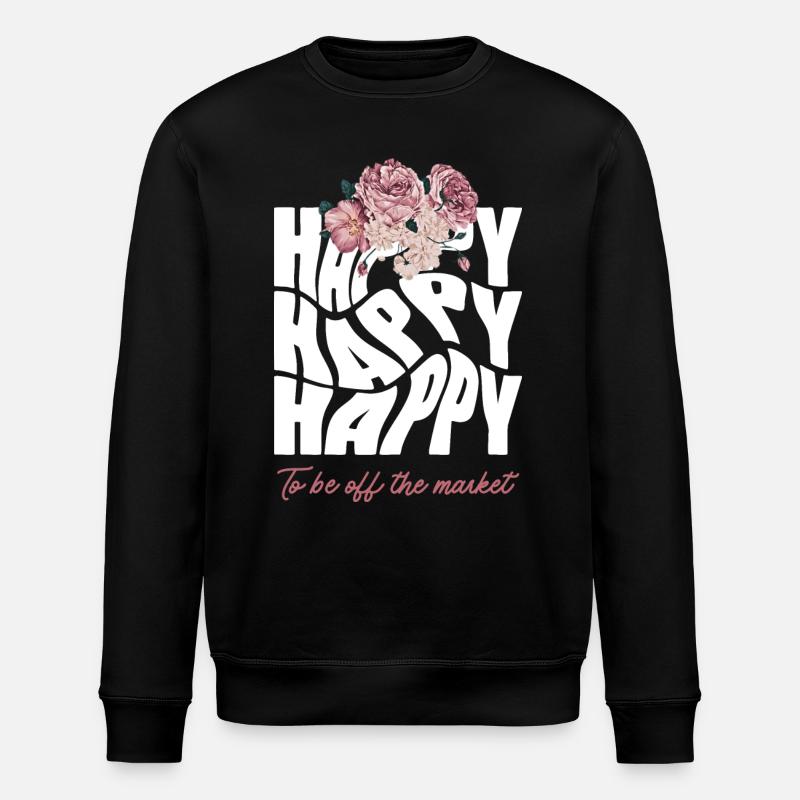 Happy Bride - Junggesellinnenabschied - Stanley/Stella Unisex Bio-Sweatshirt ROLLER - Schwarz