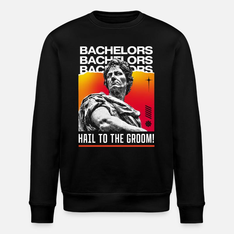 Hail to the Groom - Junggesellenabschied - Stanley/Stella Unisex Bio-Sweatshirt ROLLER - Schwarz