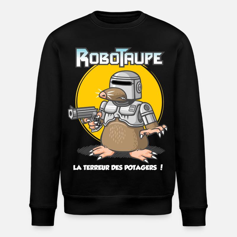 Robotaupe - Sweat bio ROLLER Stanley/Stella Unisexe - noir