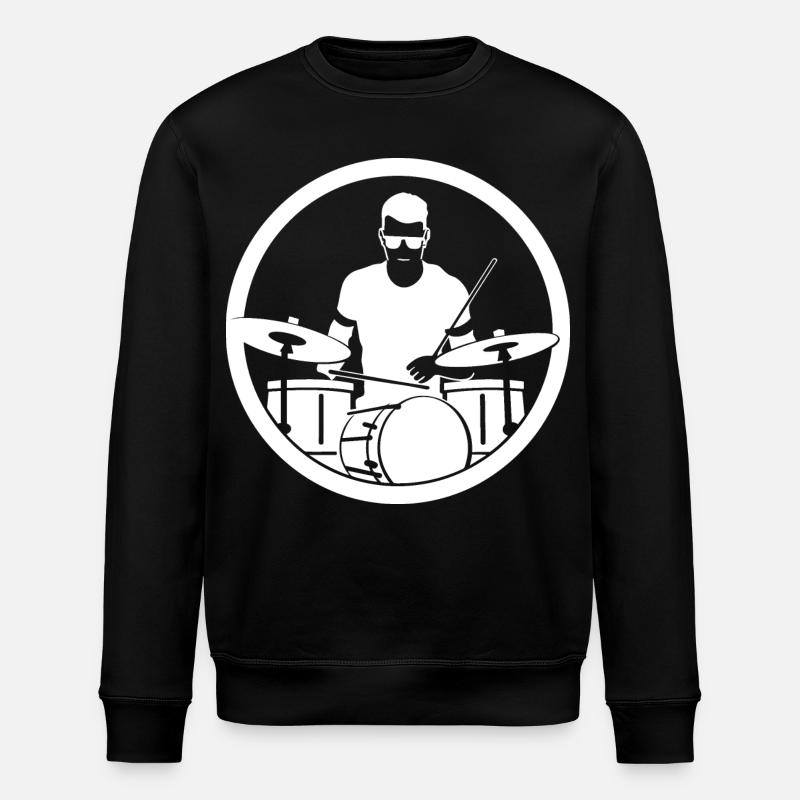 Drummer - Stanley/Stella ROLLER Unisex Organic Sweatshirt - black
