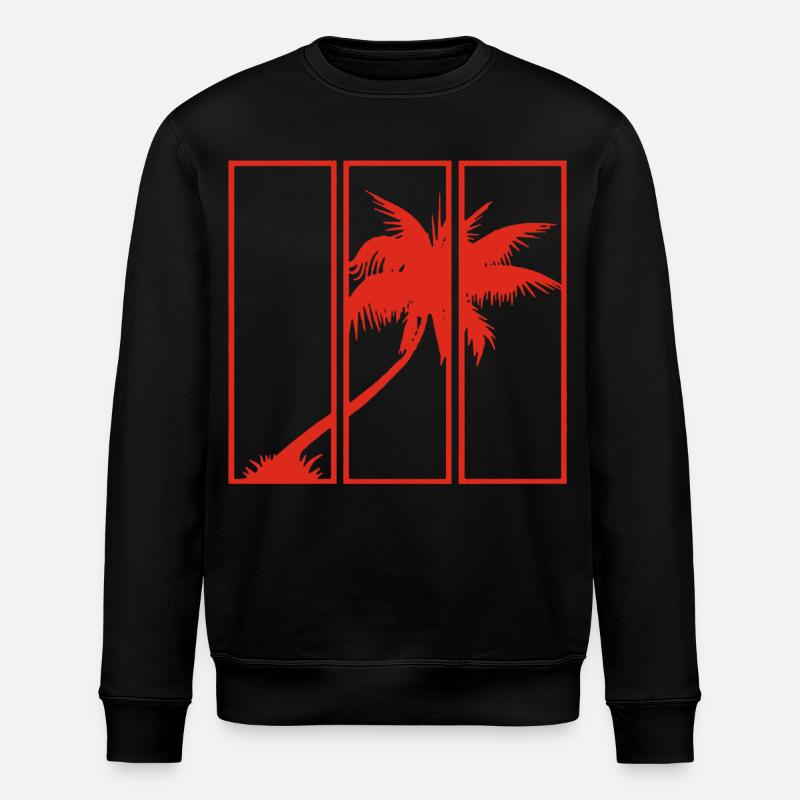 Vue sur les vacances (rouge) - Sweat bio ROLLER Stanley/Stella Unisexe - noir