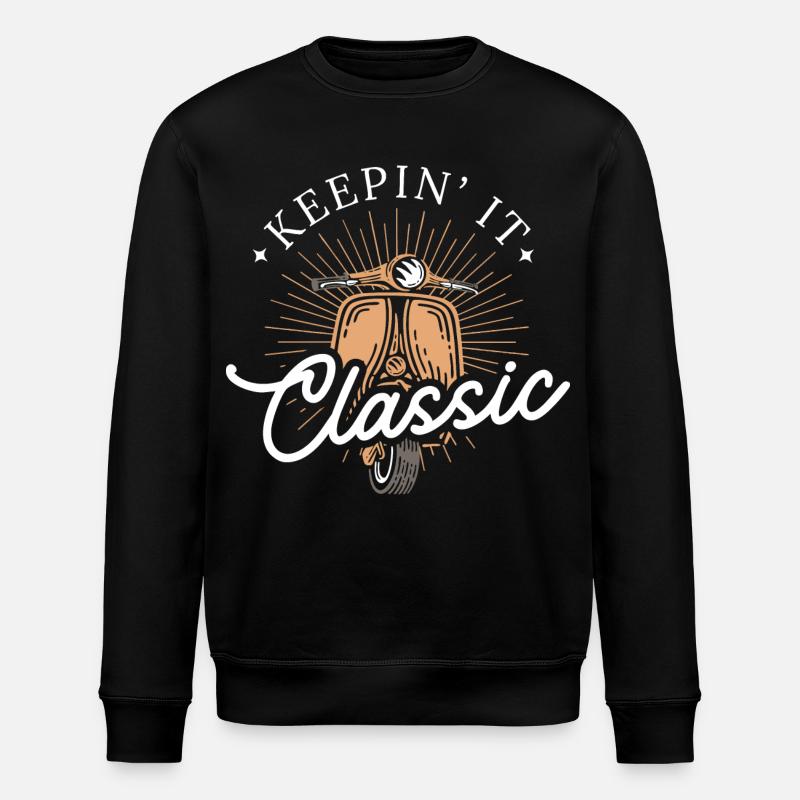 Keepin' It Classic - Scooter rétro - Sweat bio ROLLER Stanley/Stella Unisexe - noir