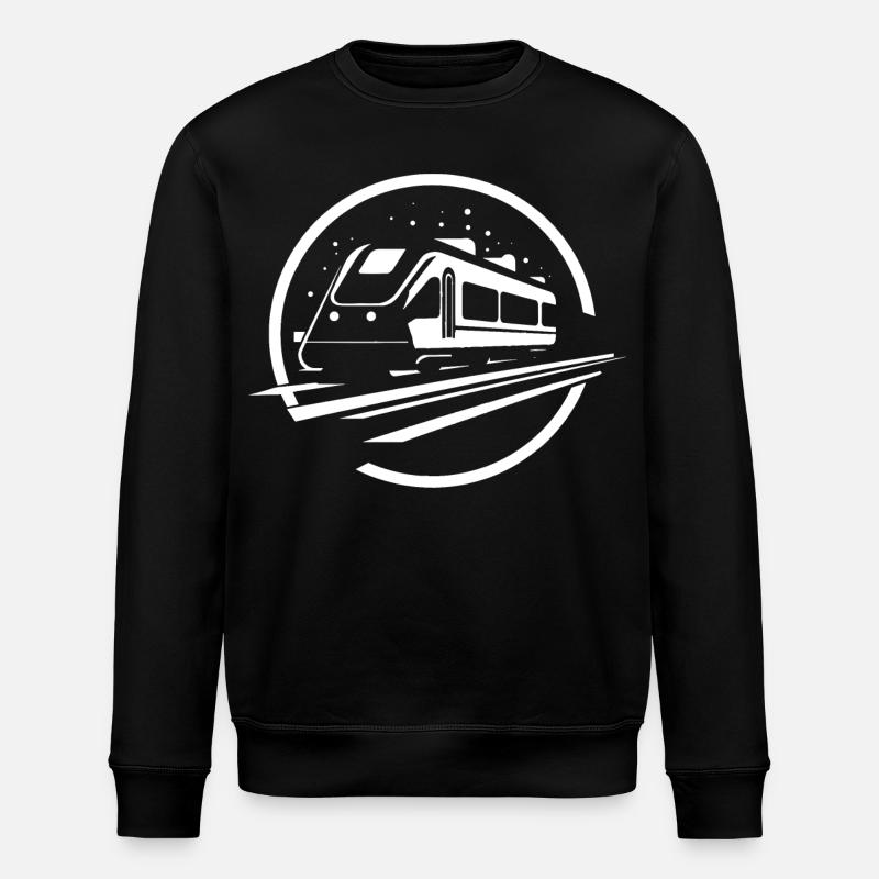 Graphismes de train - Sweat bio ROLLER Stanley/Stella Unisexe - noir