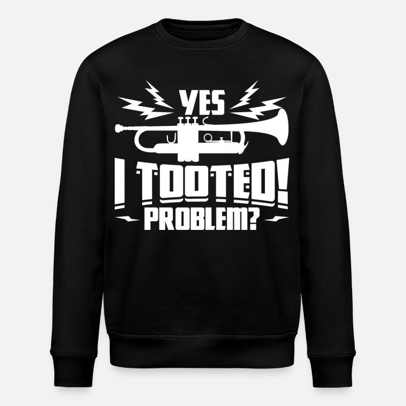 Trompeter Spruch - Stanley/Stella Unisex Bio-Sweatshirt ROLLER - Schwarz