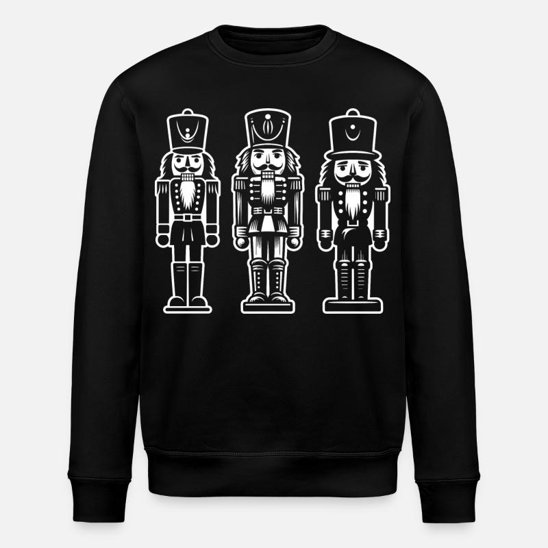 Nussknacker Trio Print - Stanley/Stella Unisex Bio-Sweatshirt ROLLER - Schwarz