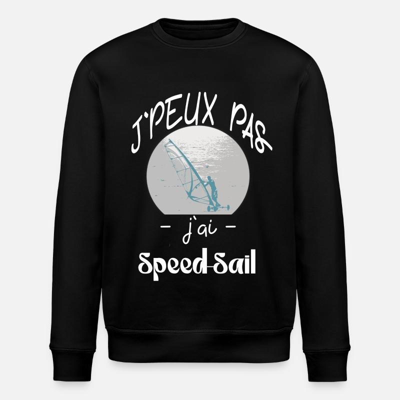 j'peux pas 'jai speed sail - Sweat bio ROLLER Stanley/Stella Unisexe - noir