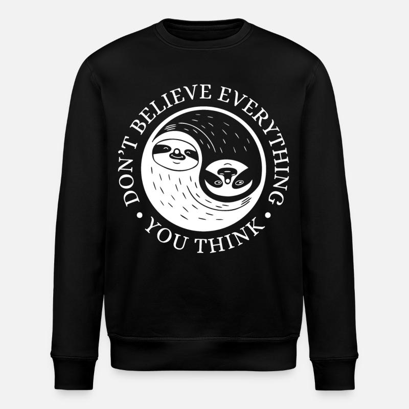 Yin-Yang Faultier – Entspanntes Mindset - Sweat bio ROLLER Stanley/Stella Unisexe - noir