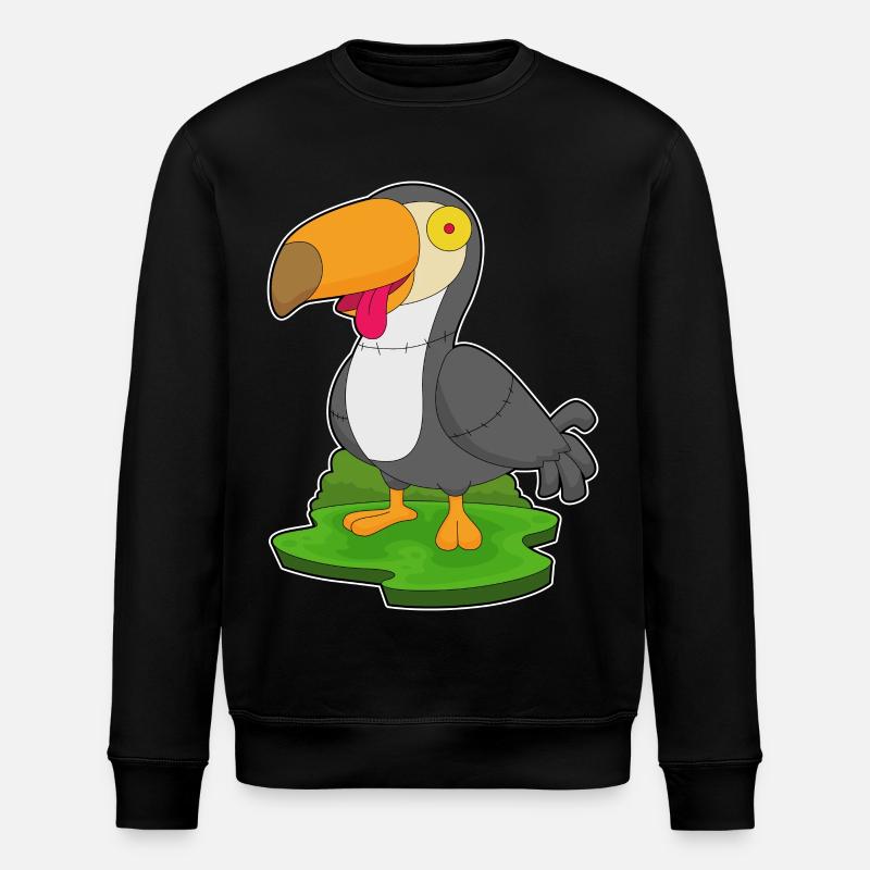 Tukan Halloween Zombie - Stanley/Stella Unisex Bio-Sweatshirt ROLLER - Schwarz