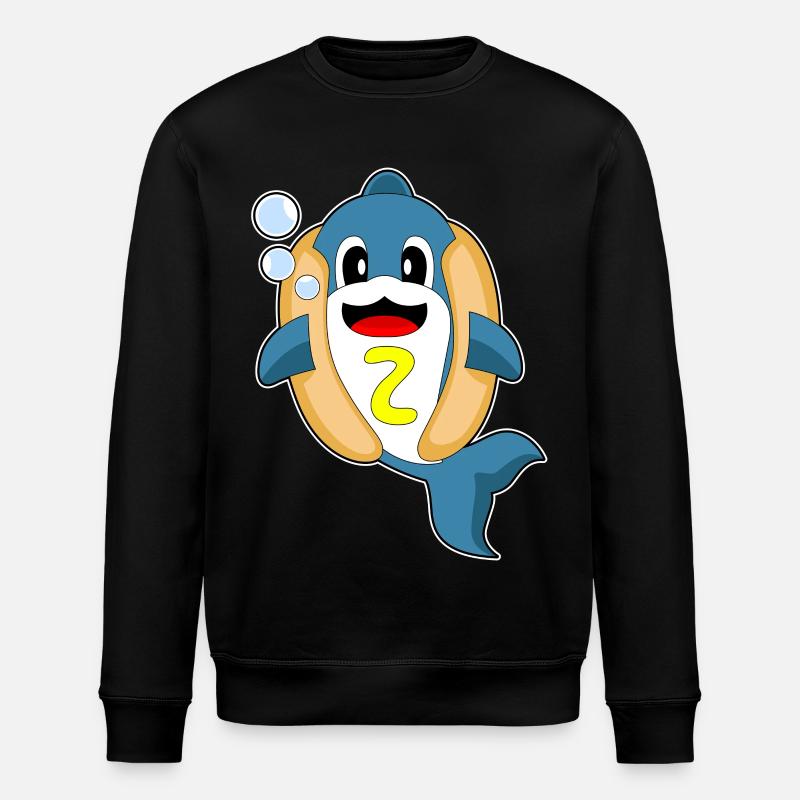 Hot-dog Dolphin - Sweat bio ROLLER Stanley/Stella Unisexe - noir
