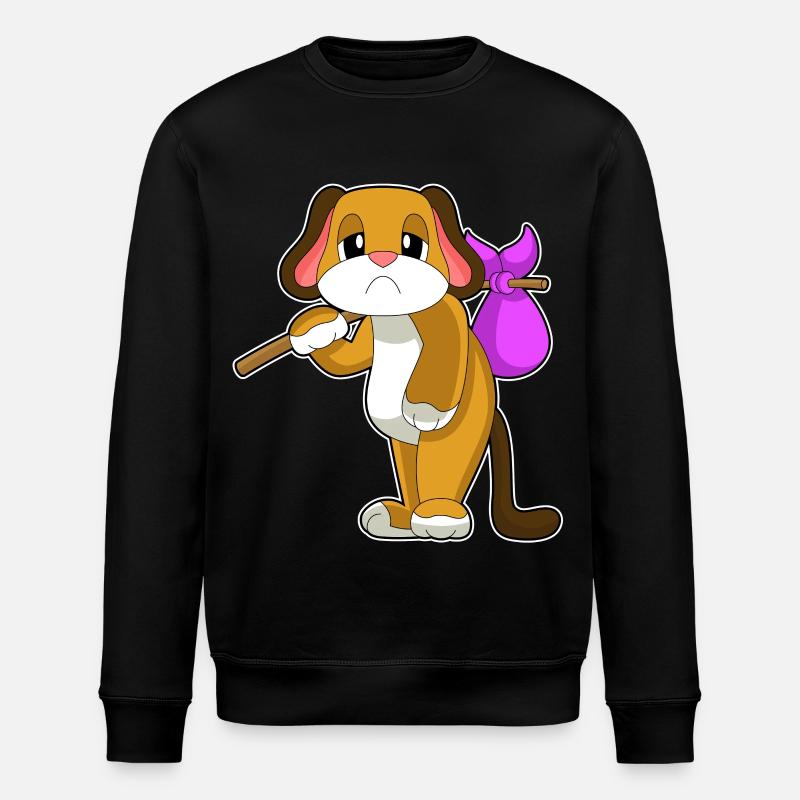 Hund Obdachlos - Stanley/Stella Unisex Bio-Sweatshirt ROLLER - Schwarz