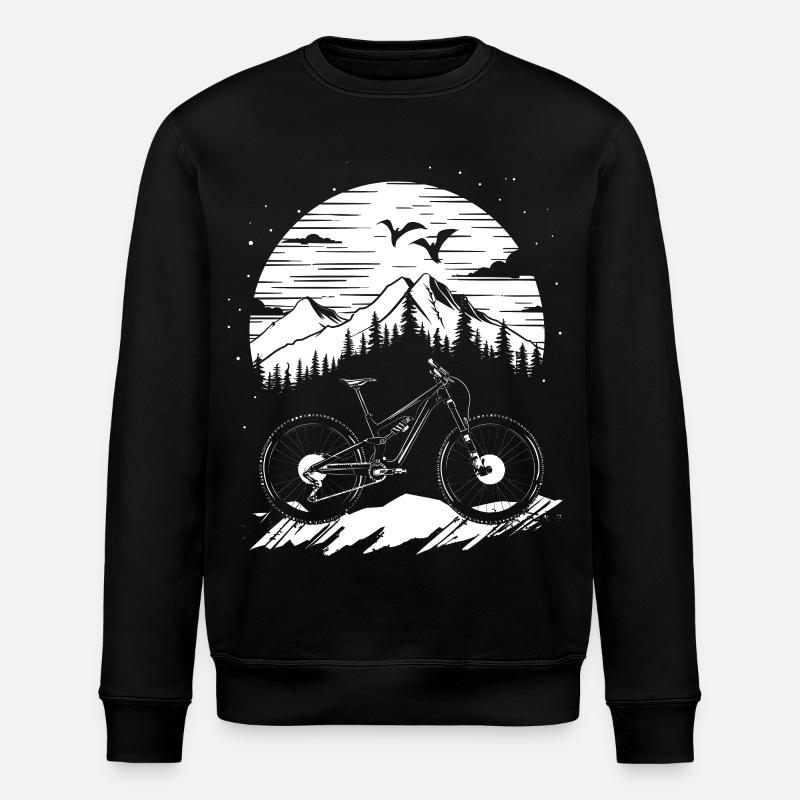 Mountainbike - Stanley/Stella Unisex Bio-Sweatshirt ROLLER - Schwarz