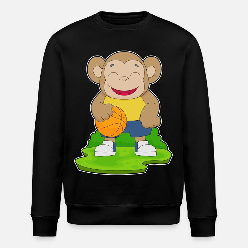 Singe Basketteur Basketteur - Sweat bio ROLLER Stanley/Stella Unisexe - noir