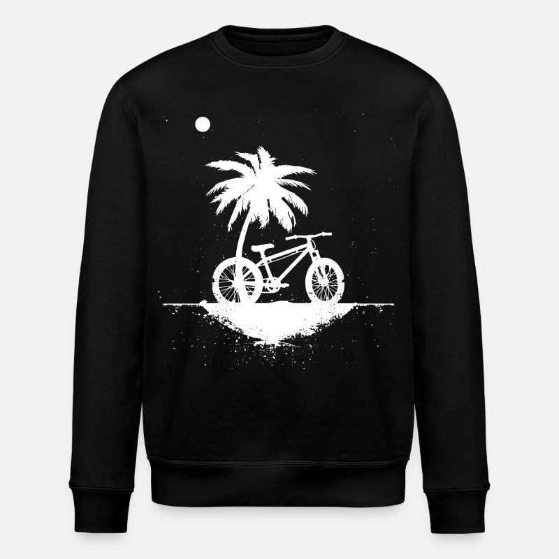 Mountain Biking Sketch - Stanley/Stella ROLLER Unisex Organic Sweatshirt - black
