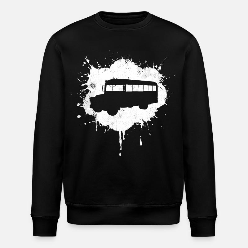 Bus Graffiti - Stanley/Stella Unisex Bio-Sweatshirt ROLLER - Schwarz