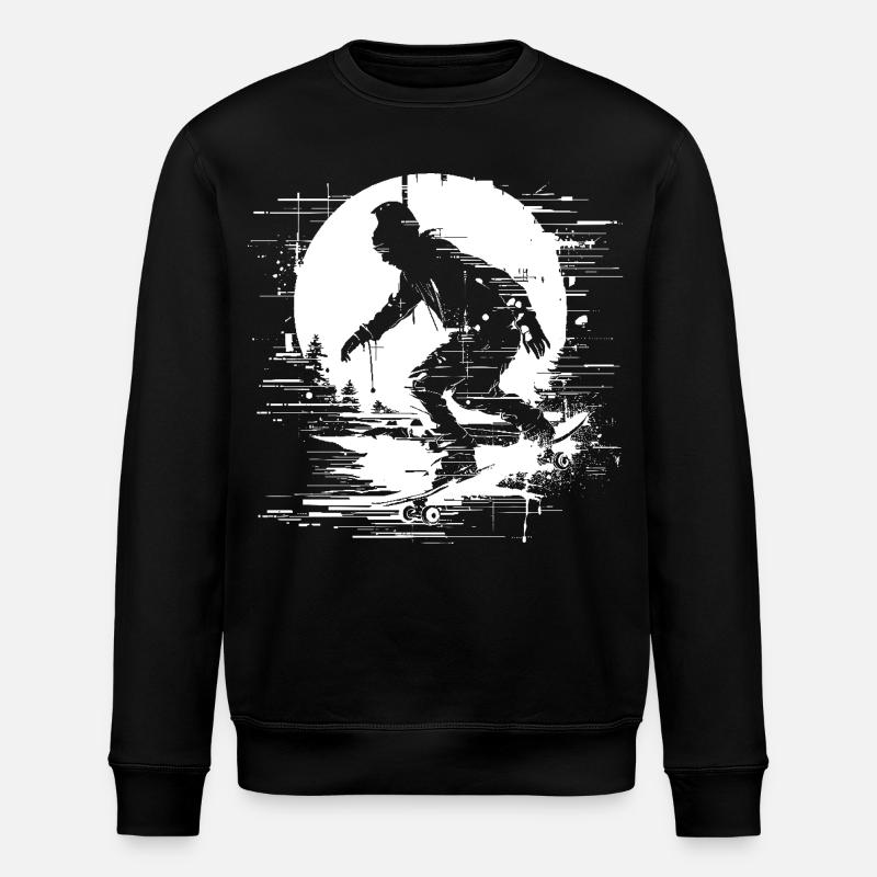 Skateur Pixel Graphique - Sweat bio ROLLER Stanley/Stella Unisexe - noir