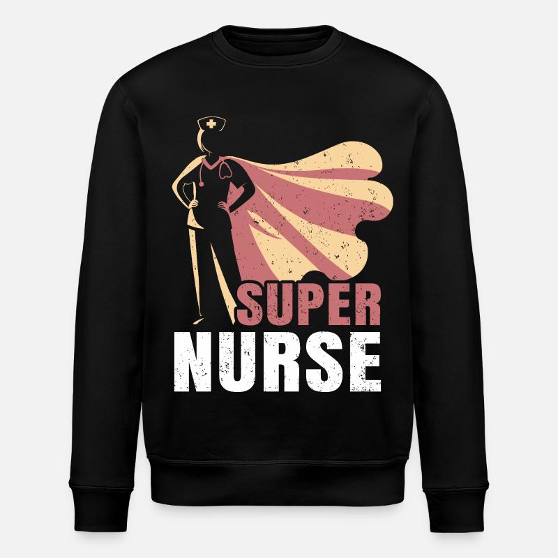 Infirmière – Infirmière super-héroïne - Sweat bio ROLLER Stanley/Stella Unisexe - noir