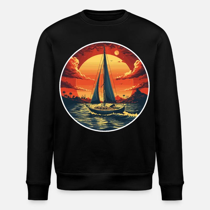 Portrait Navigation - Sweat bio ROLLER Stanley/Stella Unisexe - noir