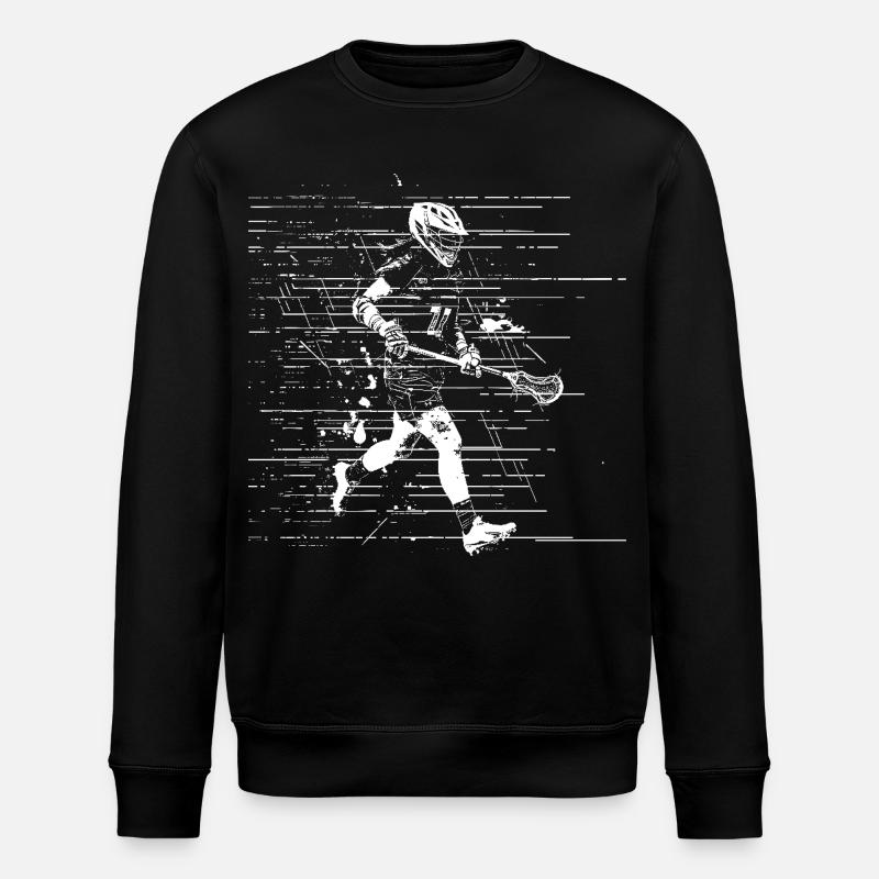 Dessin d’un joueur de crosse - Sweat bio ROLLER Stanley/Stella Unisexe - noir