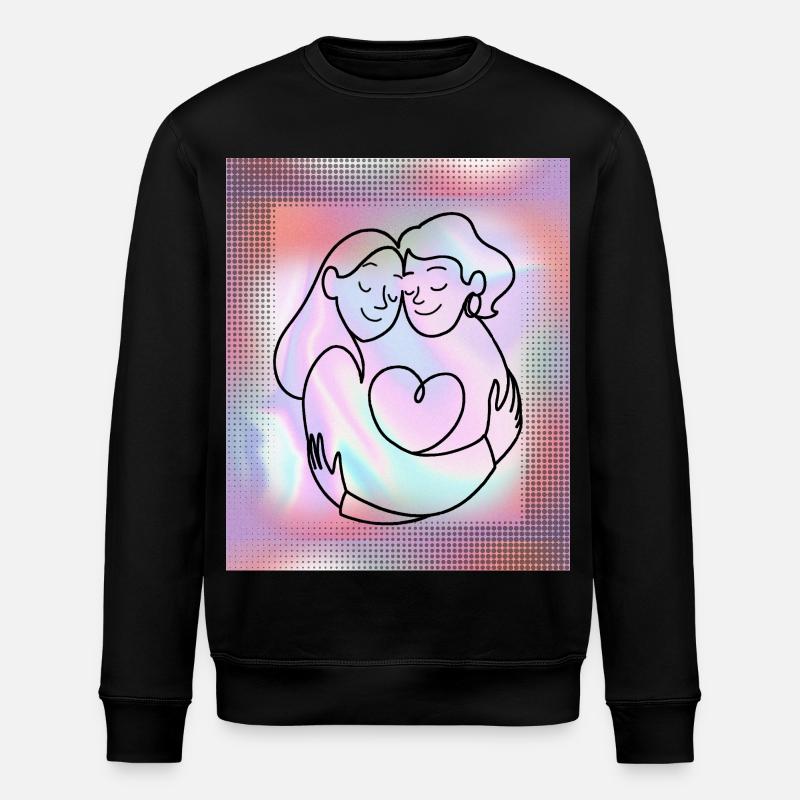 Lieblingsmensch-Mutter-Tochter-Schwester-Freundin - Stanley/Stella Unisex Bio-Sweatshirt ROLLER - Schwarz