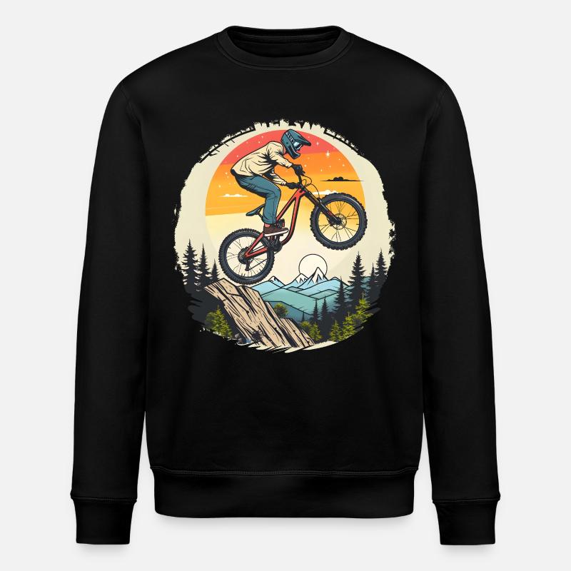Radfahrer - Stanley/Stella Unisex Bio-Sweatshirt ROLLER - Schwarz