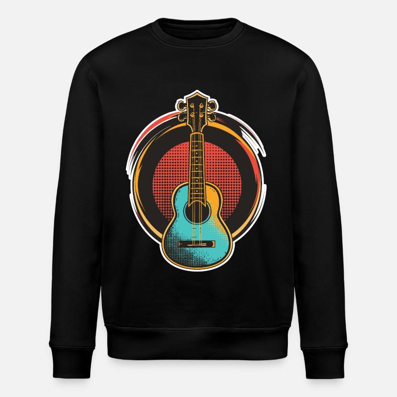 Ukulele - Stanley/Stella ROLLER Unisex Organic Sweatshirt - black