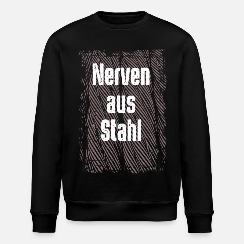 Nerven aus Stahl - Stanley/Stella Unisex Bio-Sweatshirt ROLLER - Schwarz