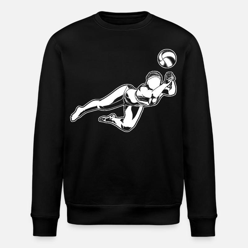 Beach-volley filles - Sweat bio ROLLER Stanley/Stella Unisexe - noir