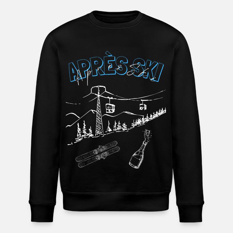 Cooler Unisex-After-Ski-Pullover, Après-Ski - Stanley/Stella Unisex Bio-Sweatshirt ROLLER - Schwarz