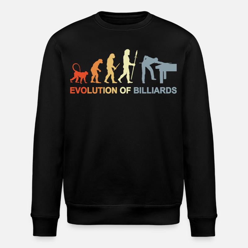 Pool Billiards Evolution - Stanley/Stella ROLLER Unisex Organic Sweatshirt - black